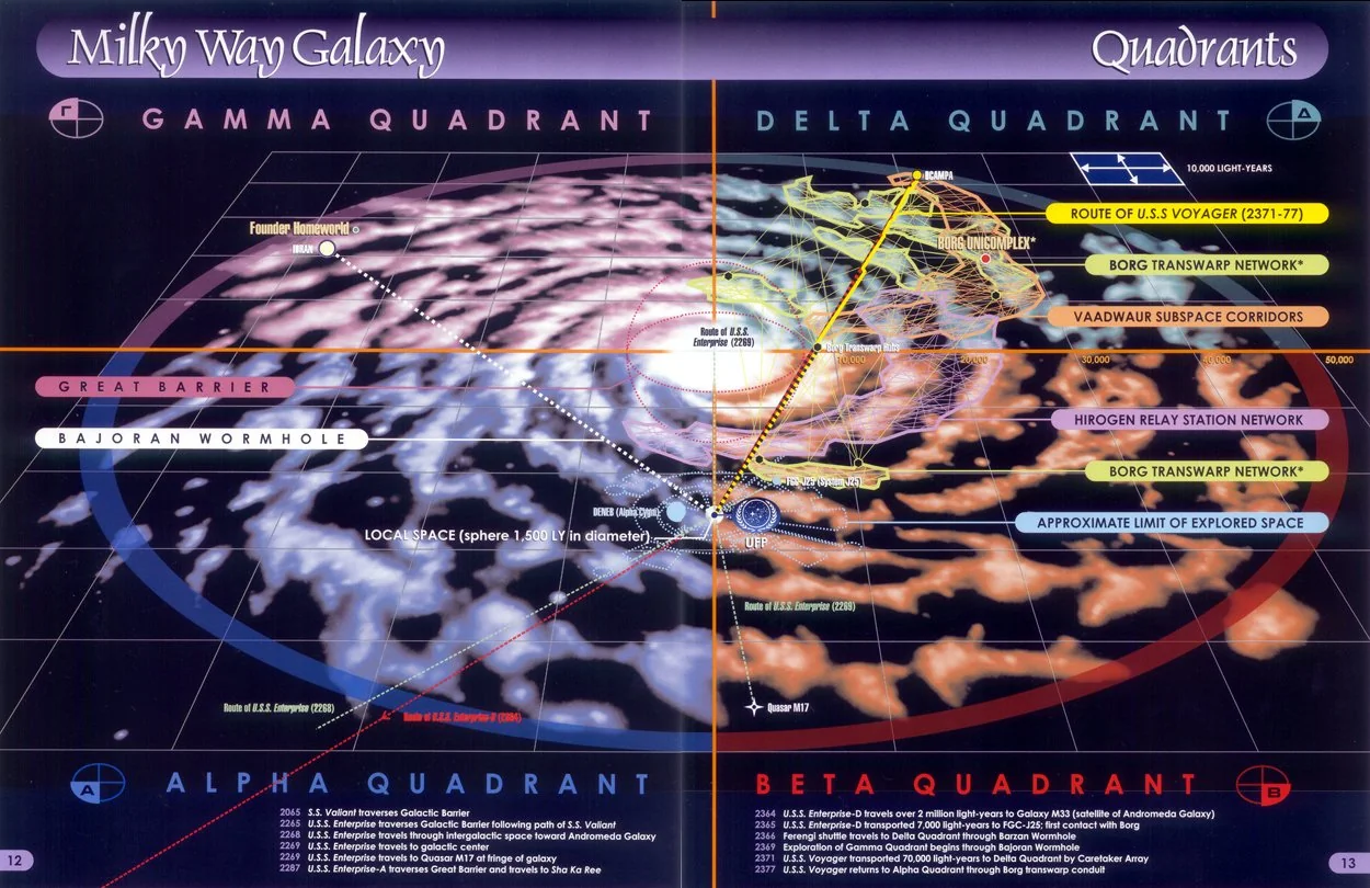 Journée du premier Contact 3 Carte galaxie Star Trek